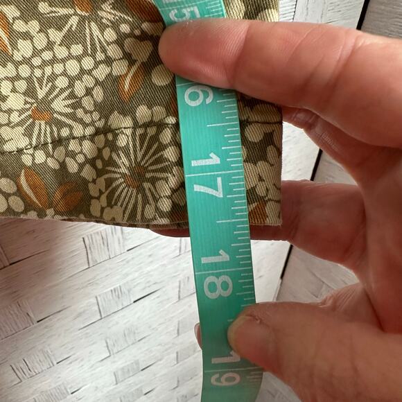 Lands End shorts floral stretchy band pull on pockets bohemian hippy plus size - Picture 12 of 13